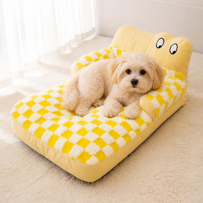 Ortekor Warm Plush Bolster Dog Bed
