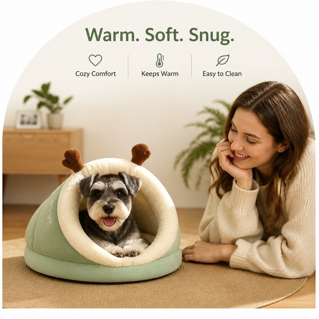 Ortekor Warm Plush & Easy-Care Bolster Bed