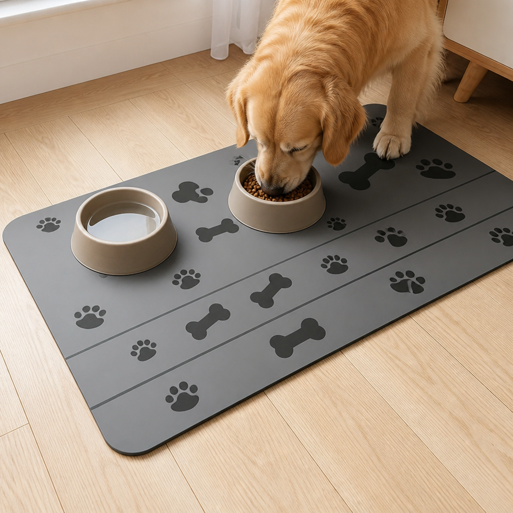 Ortekor Waterproof & Absorbent Non-Slip Pet Feeding Mat