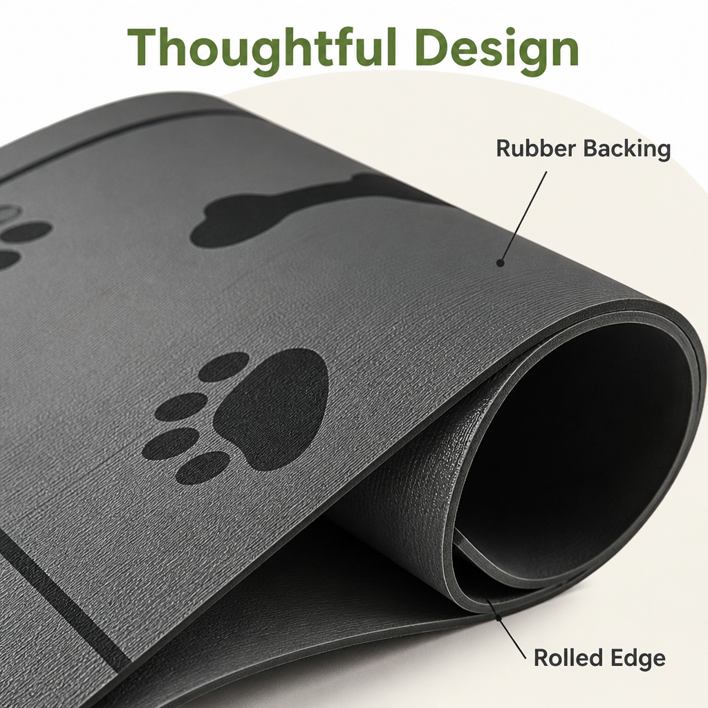 Ortekor Waterproof & Absorbent Non-Slip Pet Feeding Mat