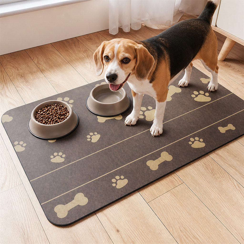 Ortekor Waterproof & Absorbent Non-Slip Pet Feeding Mat