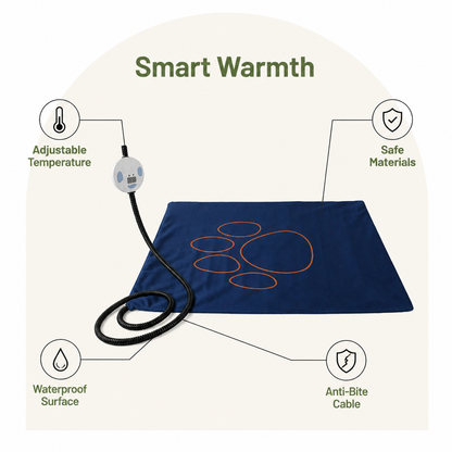 Ortekor Waterproof Adjustable-Temp Pet Heating Pad