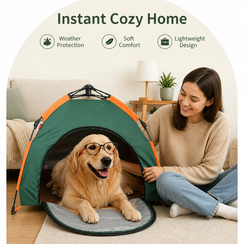 Ortekor Waterproof Automatic Pop-Up Pet Tent
