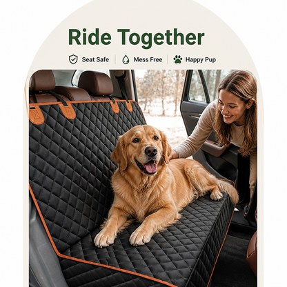Ortekor Waterproof Hammock Dog Car Seat Cover (Machine-Washable)