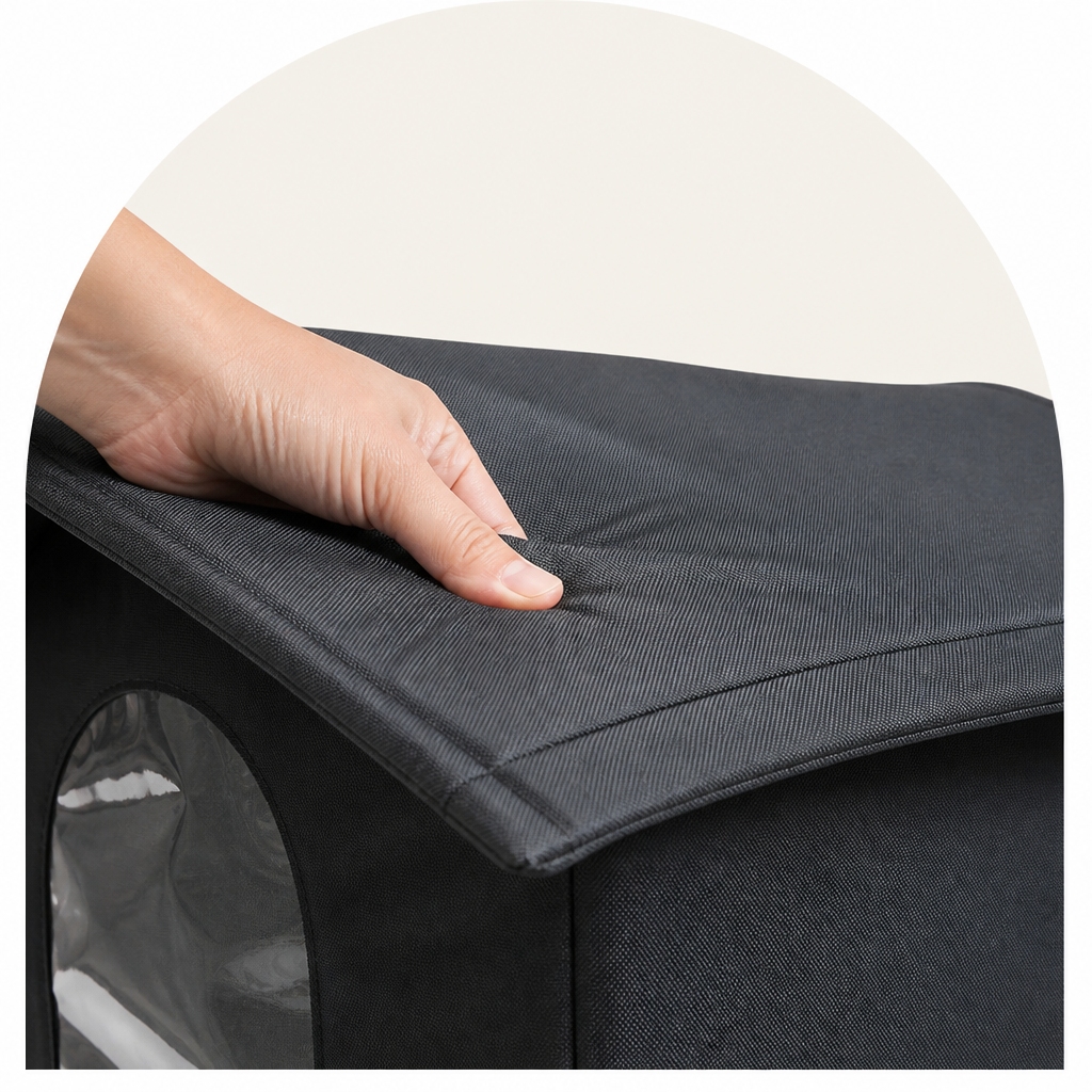 Ortekor Waterproof & Insulated Foldable Pet Cave Bed (Washable)