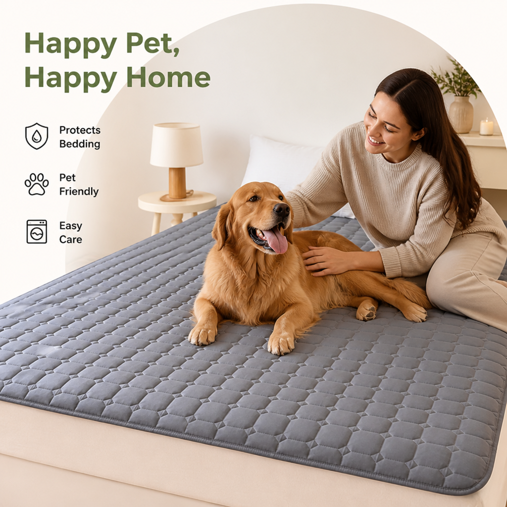 Ortekor Waterproof & Non-Slip Breathable Dog Bed Cover