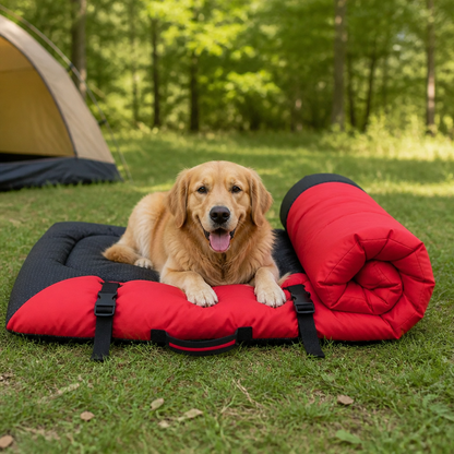 Ortekor Waterproof & Non-Slip Foldable Dog Bed (Roll-Up)