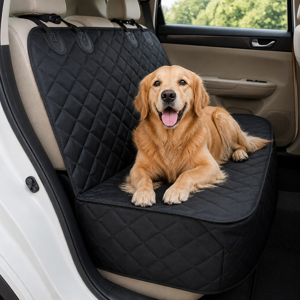 Housse de siège auto pour chien Ortekor, imperméable, antidérapante et lavable en machine