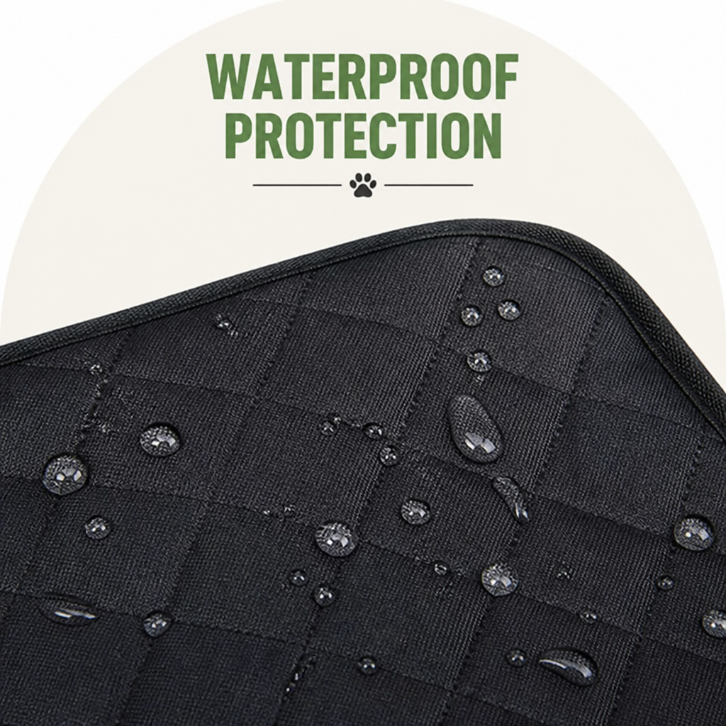 Housse de siège auto pour chien Ortekor, imperméable, antidérapante et lavable en machine