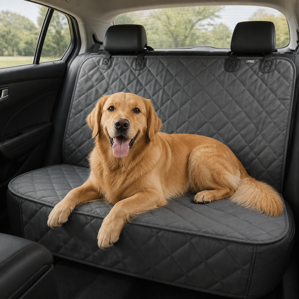 Housse de siège auto pour chien Ortekor, imperméable, antidérapante et lavable en machine