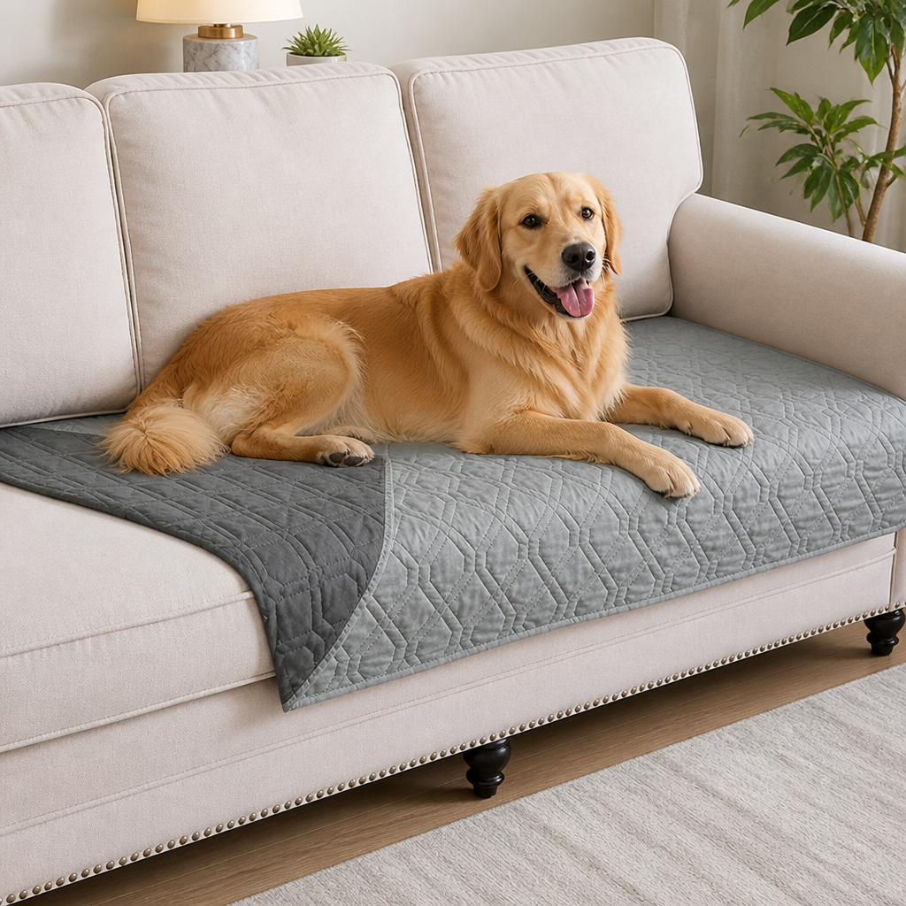 Ortekor Waterproof Non-Slip Quilted Sofa & Bed Protector