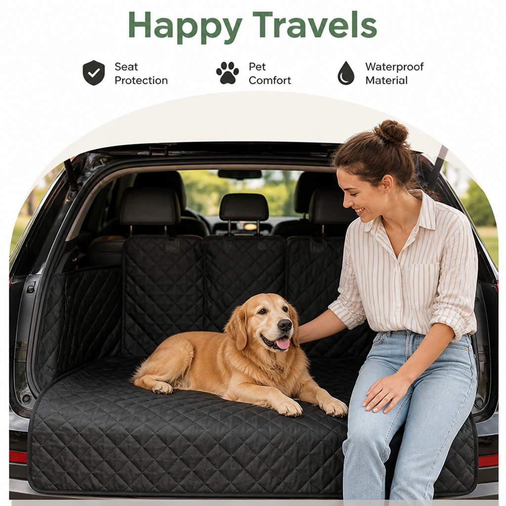 Ortekor Waterproof Padded Non-Slip Car Seat Cover (With Storage Bag)