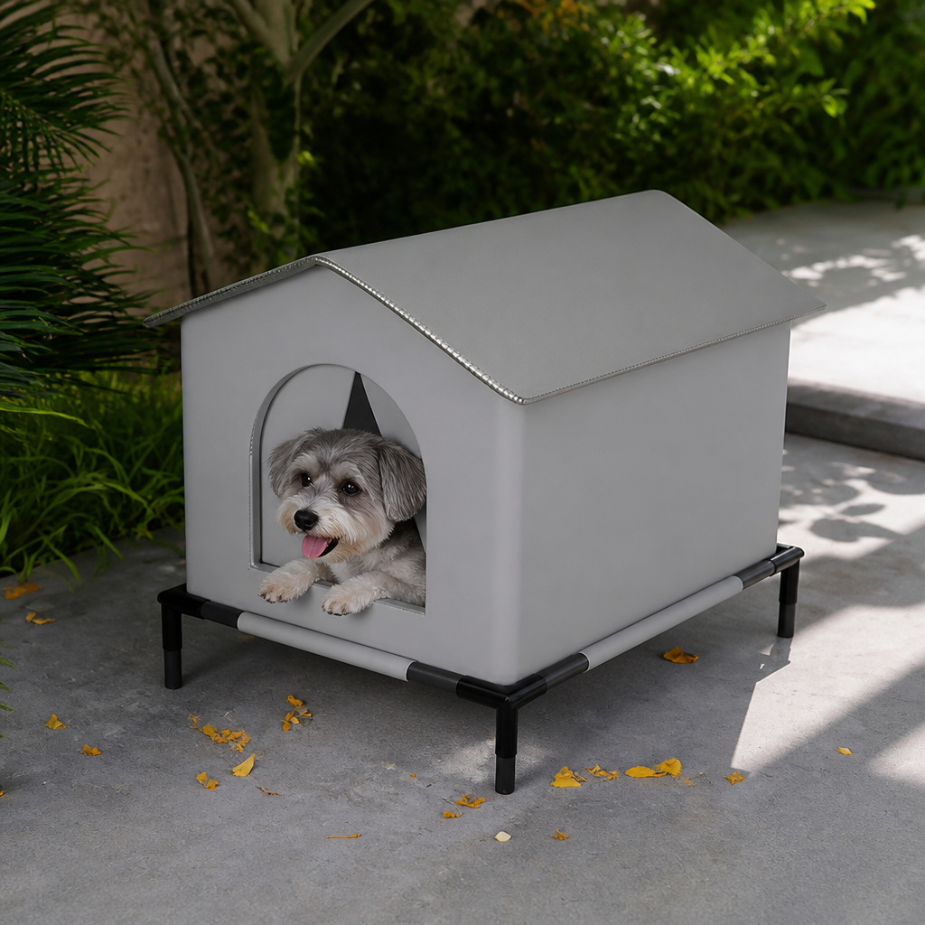 Ortekor Waterproof Plush Insulated Pet Cave (Foldable & Washable)