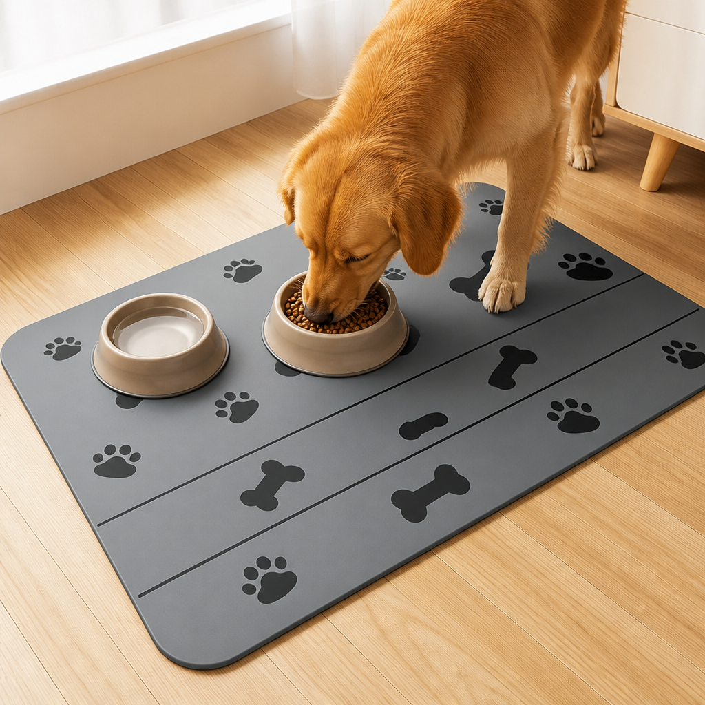 Ortekor Waterproof & Quick-Dry Nonslip Pet Feeding Mat