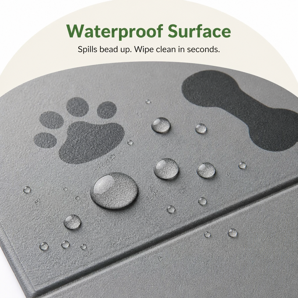 Ortekor Waterproof & Quick-Dry Nonslip Pet Feeding Mat