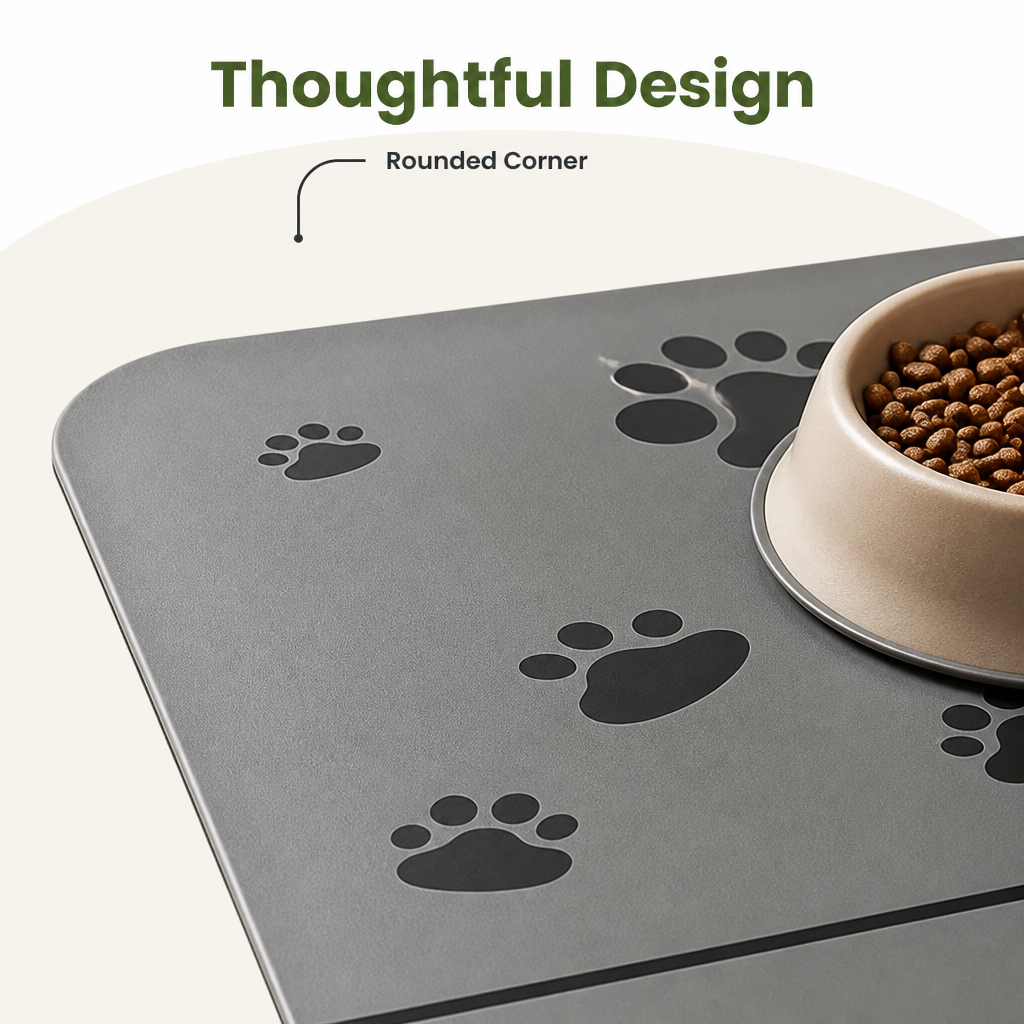 Ortekor Waterproof & Quick-Dry Nonslip Pet Feeding Mat