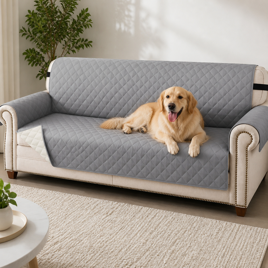 Ortekor Waterproof Quilted & Non-Slip Sofa Cover (Fitted)
