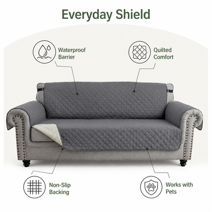 Ortekor Waterproof Quilted & Non-Slip Sofa Cover (Fitted)
