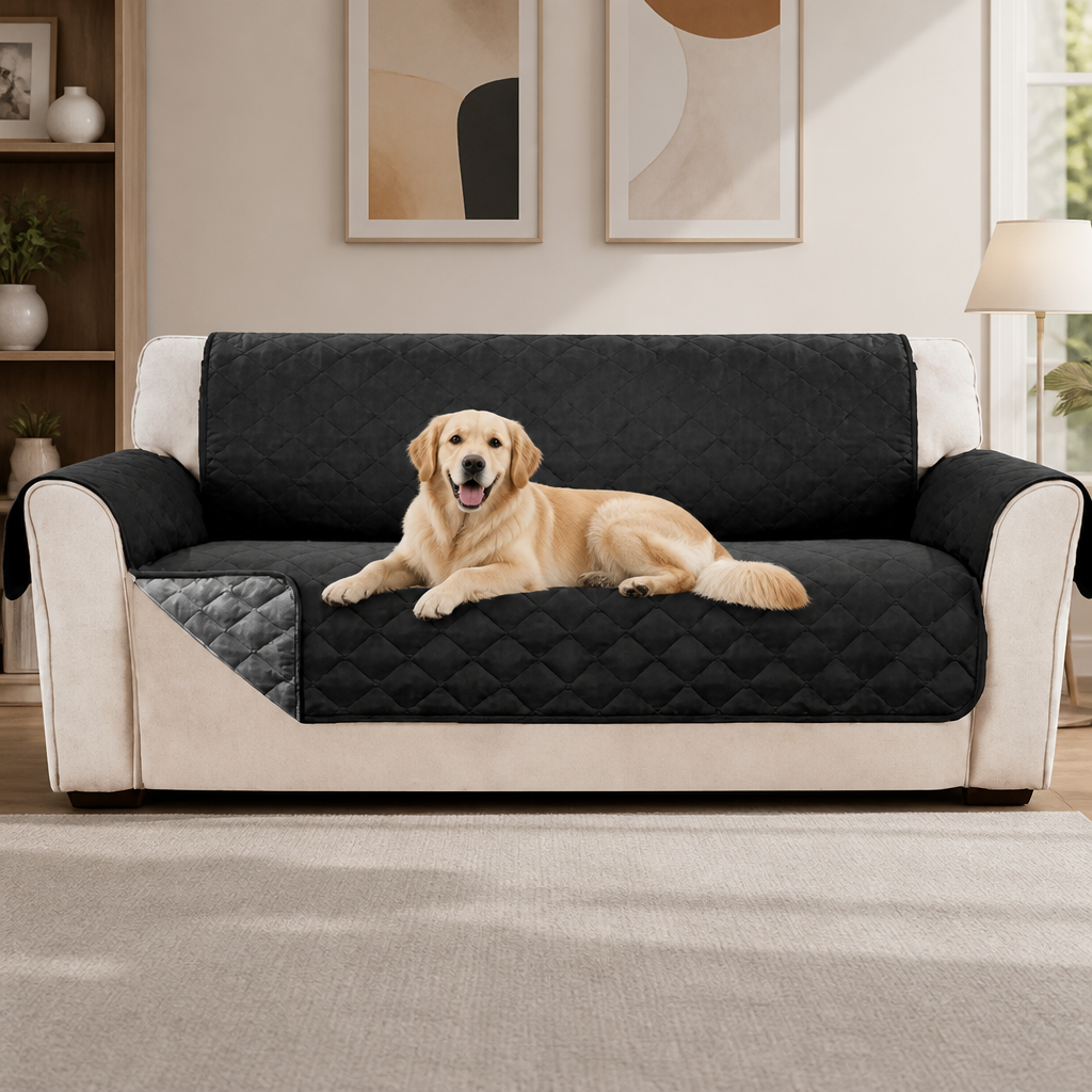 Ortekor Waterproof Quilted Stretch Sofa Slipcover (Universal Fit)