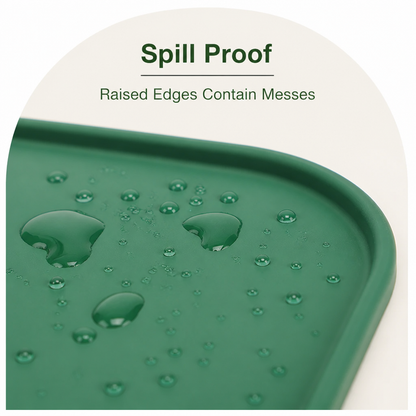 Ortekor Waterproof Raised-Edge Silicone Pet Mat