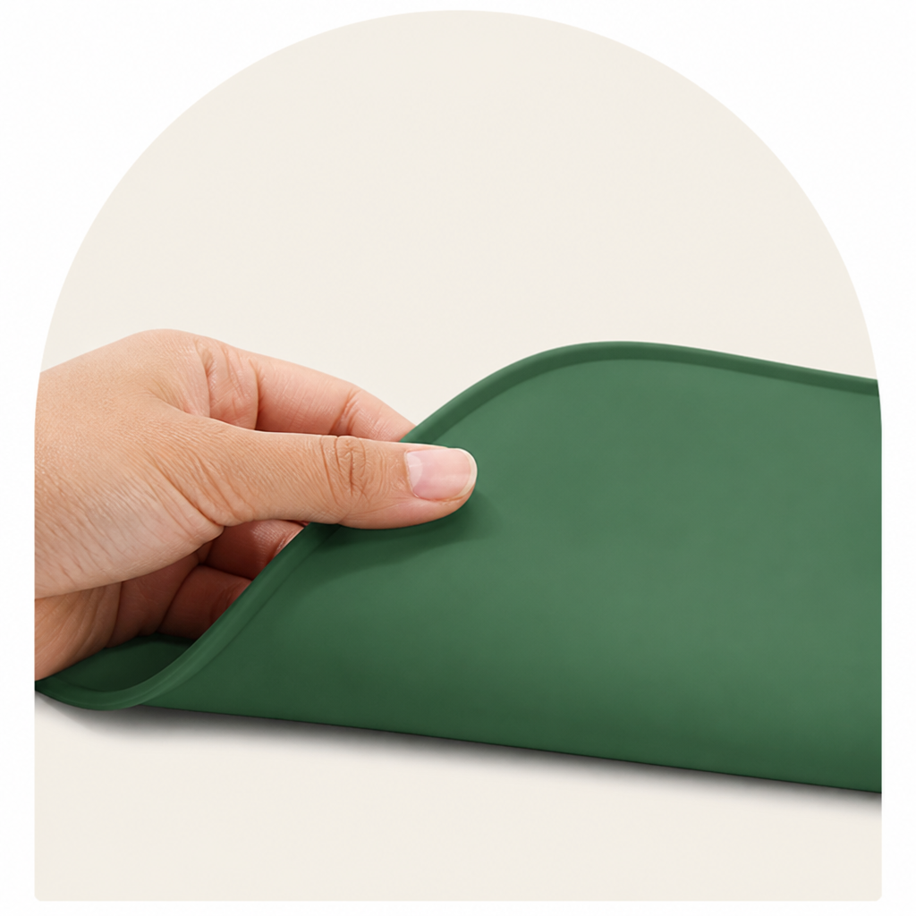 Ortekor Waterproof Raised-Edge Silicone Pet Mat