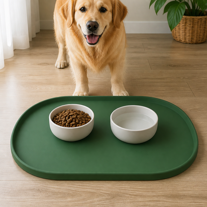 Ortekor Waterproof Raised-Edge Silicone Pet Mat