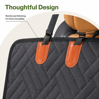 Ortekor Waterproof & Scratch-Proof Hammock Car Seat Cover (Removable)