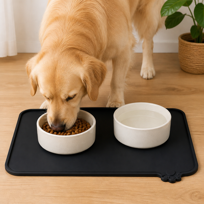 Ortekor Waterproof Silicone & Easy-Clean Pet Feeding Mat