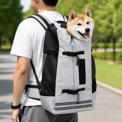 Ortekor Waterproof & Thickened Straps Dog Carrier Backpack (Medium Dogs)