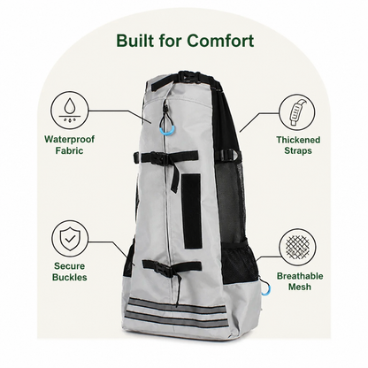 Ortekor Waterproof & Thickened Straps Dog Carrier Backpack (Medium Dogs)