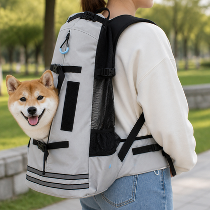Ortekor Waterproof & Thickened Straps Dog Carrier Backpack (Medium Dogs)