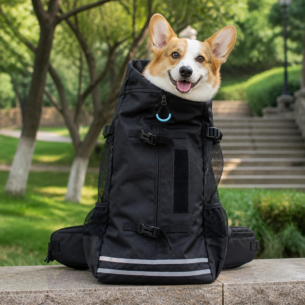 Ortekor Waterproof & Thickened Straps Dog Carrier Backpack (Medium Dogs)