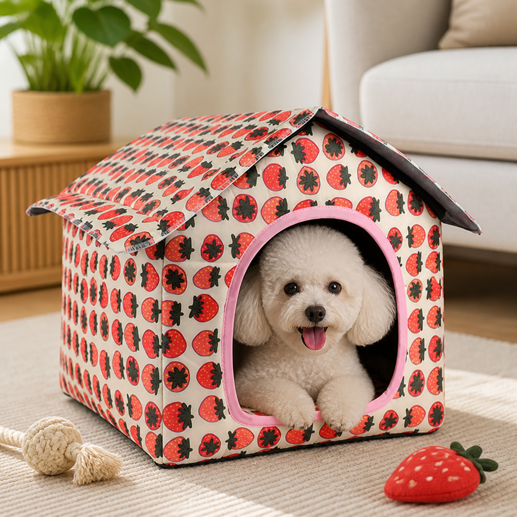 Ortekor Waterproof & Washable Foldable Pet House