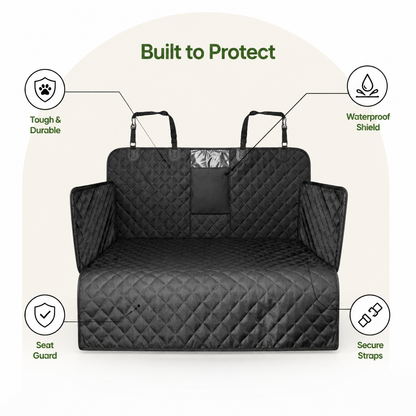 Housse de siège auto pour chien Ortekor imperméable et résistante à l'usure (hamac)