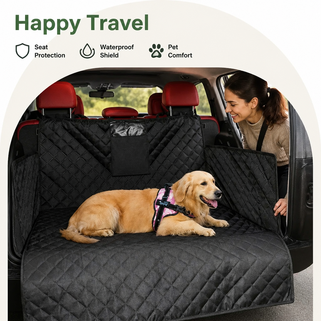 Housse de siège auto pour chien Ortekor imperméable et résistante à l'usure (hamac)