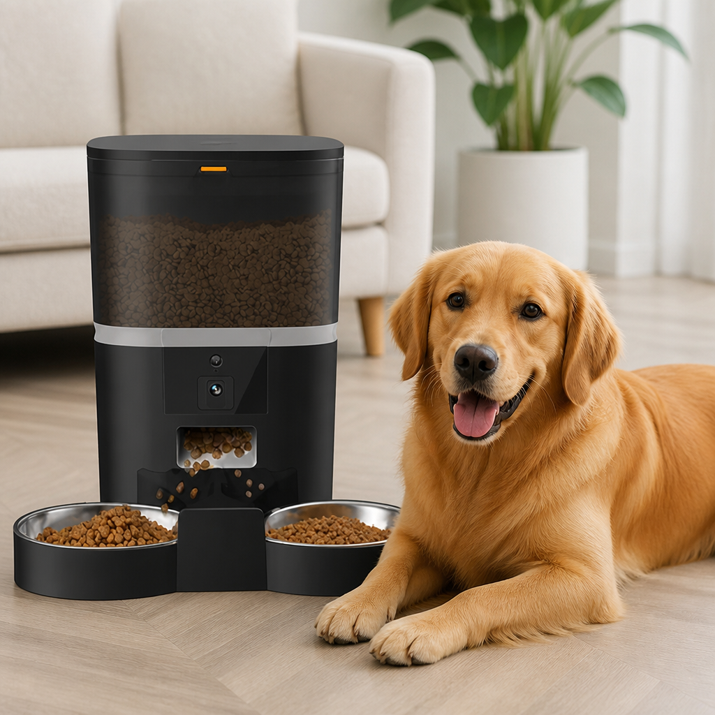 Ortekor WiFi App Control & Stainless Steel Bowl Pet Feeder