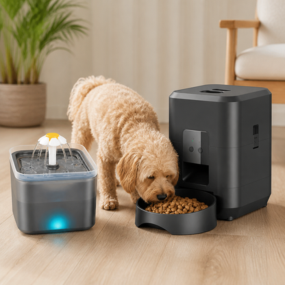 Ortekor WiFi App-Controlled & Portion-Control Automatic Pet Feeder (Removable Hopper)