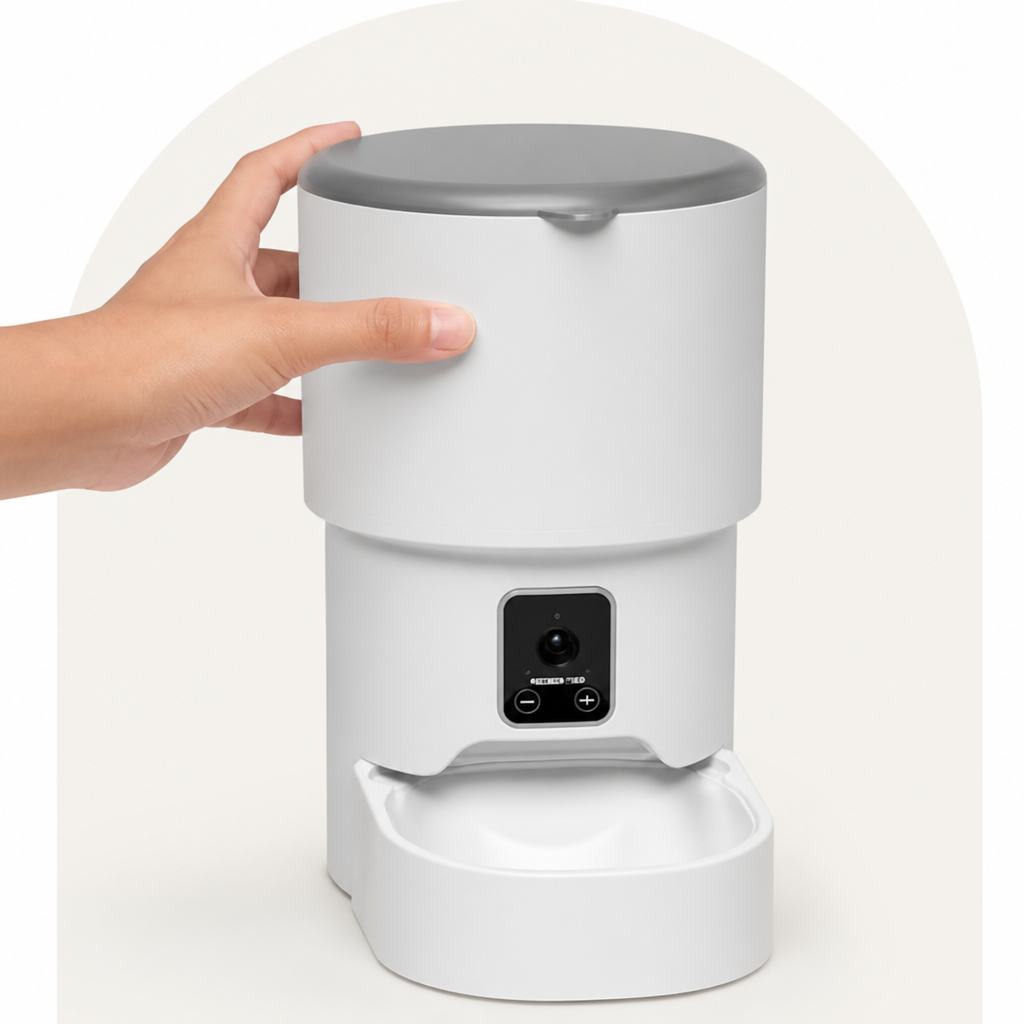 Ortekor WiFi App-Controlled & Portion Control Pet Feeder (4L Hopper)