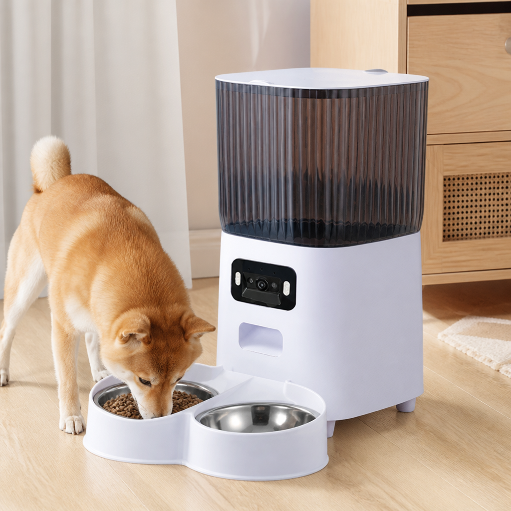 Ortekor WiFi & Camera Automatic Pet Feeder (1.32 gallons Hopper)