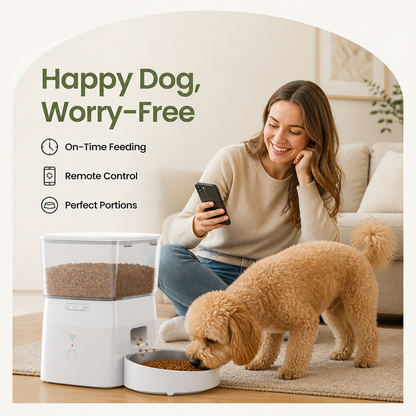 Ortekor WiFi Remote & Portion Control Automatic Dog Feeder