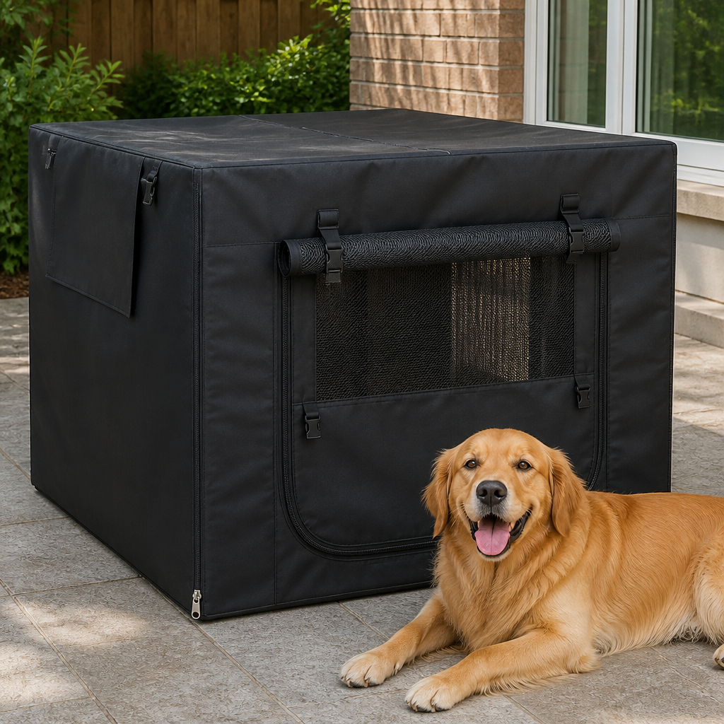 Ortekor Windproof Oxford & Mesh Windows Crate Cover (Fits 36-Inch Crates)