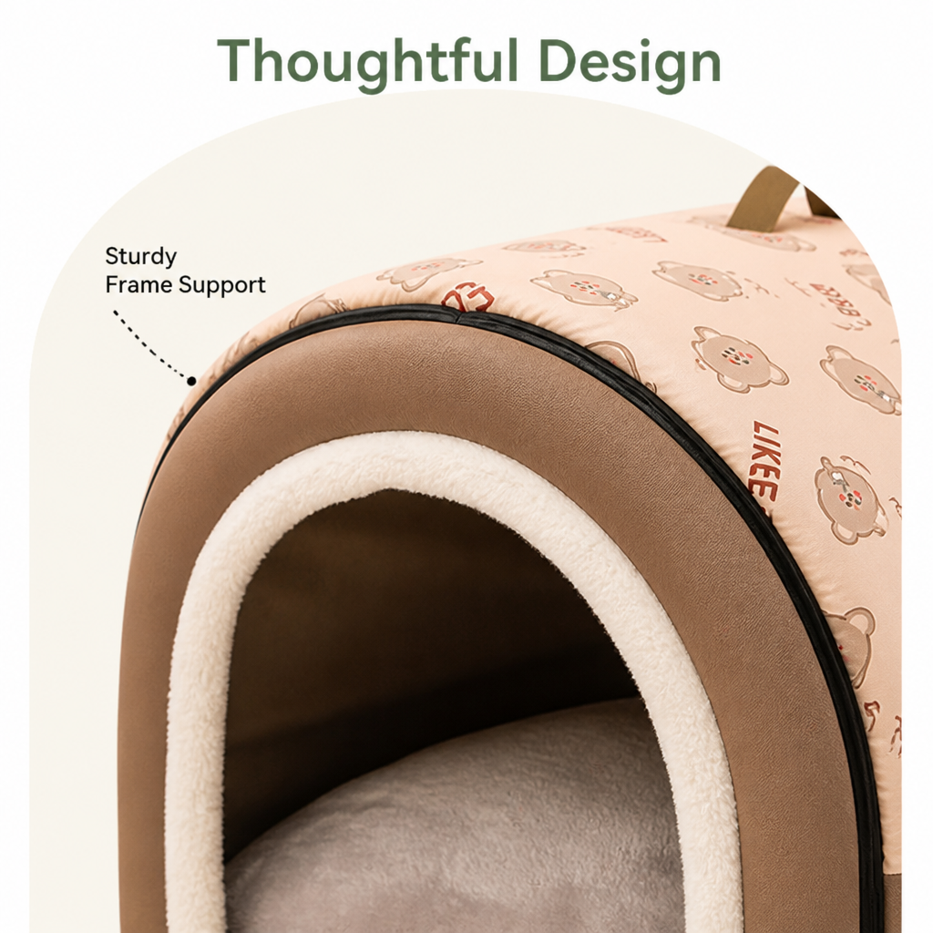 Ortekor Winter-Warm Plush & Washable Dog Bed