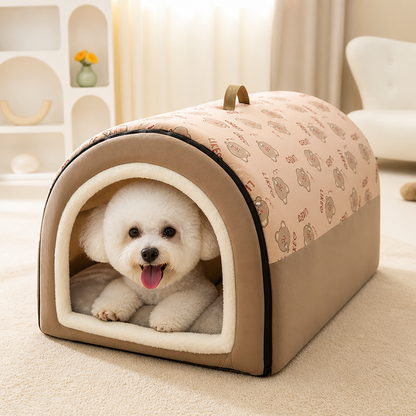 Ortekor Winter-Warm Plush & Washable Dog Bed