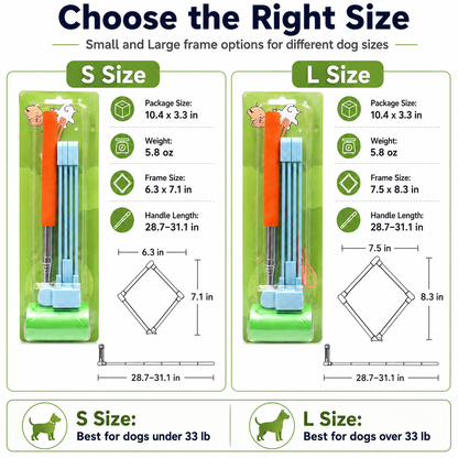 Foldable Telescopic No-Bend Dog Poop Catcher