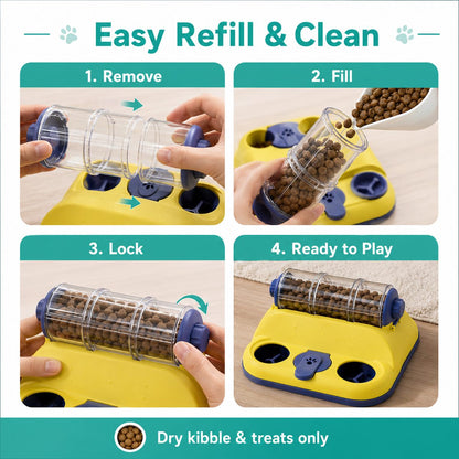 Rotating Slow-Feed Puzzle Feeder