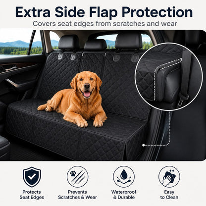 Waterproof Quilted Non-Slip Rear Bench Pet Car Seat Cover