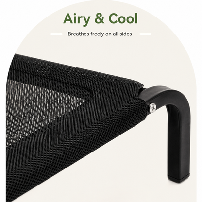 Ortekor Elevated Breathable Mesh & Canopy Shade Dog Bed