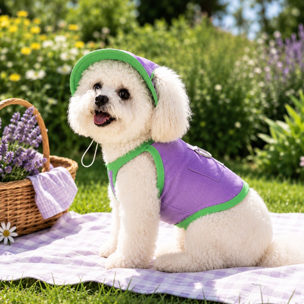 Ortekor Dog Cooling Vest and Sun Hat Set – Keep your dog cool and comfortable during hot summer walks.