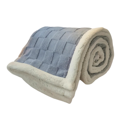 Double-Sided Sherpa and Fleece Blanket – Super Soft Plaid for Ultimate Warmth
