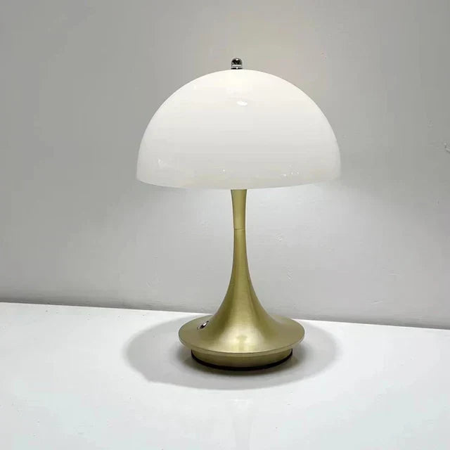 Rechargeable Cordless LED Table Lamp with Dimmer – Portable Metal Desk Light for Bedroom, Office & Patio – 10-Hour Battery Life